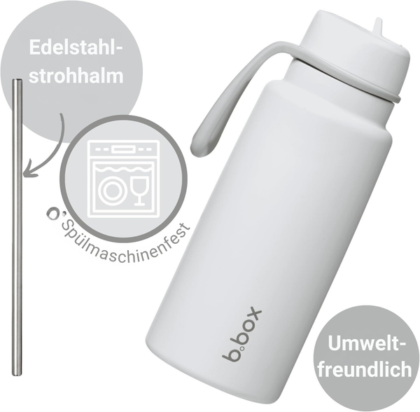 1L Insulated Flip Top Bottle - shadow