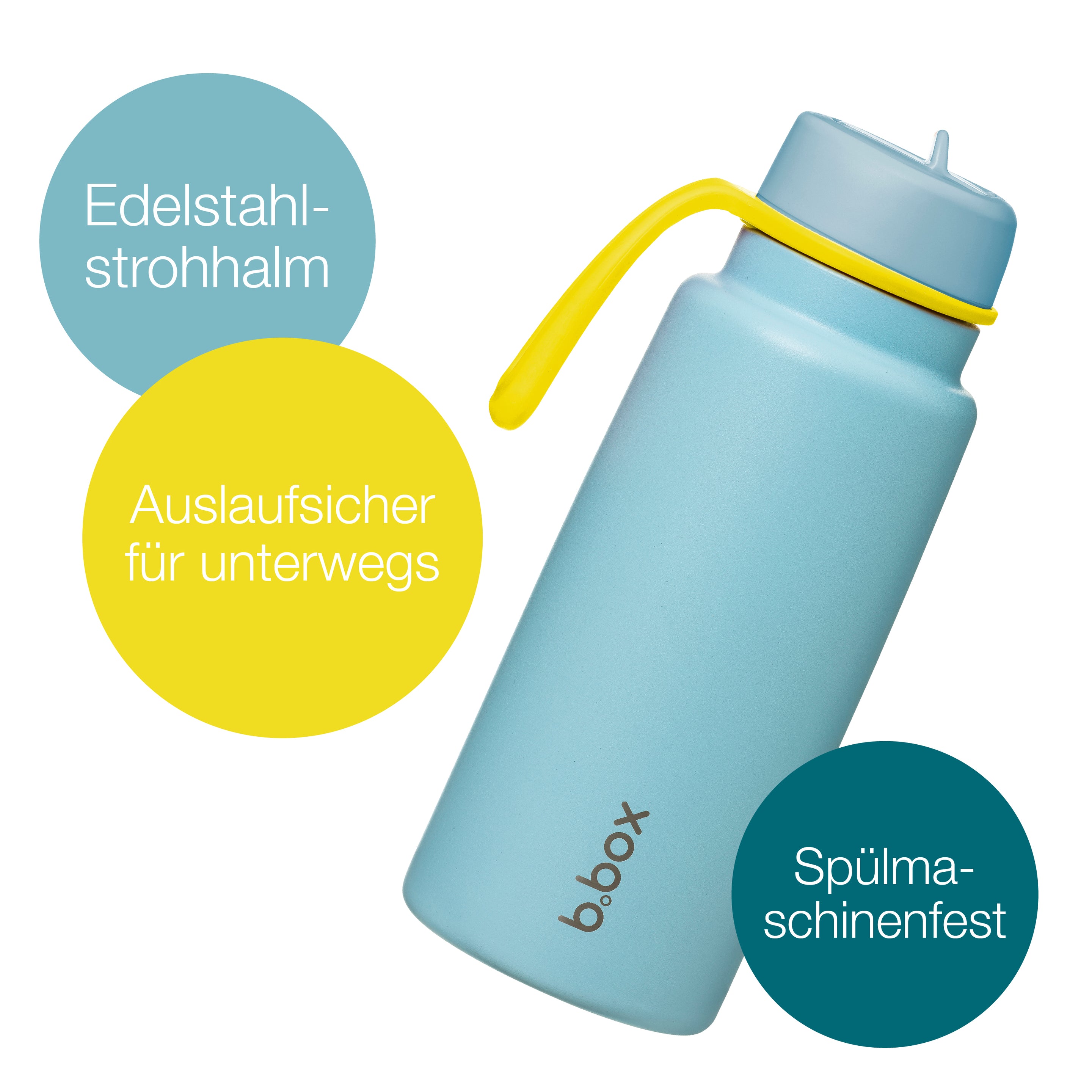 1L Insulated Flip Top Bottle - pool side
