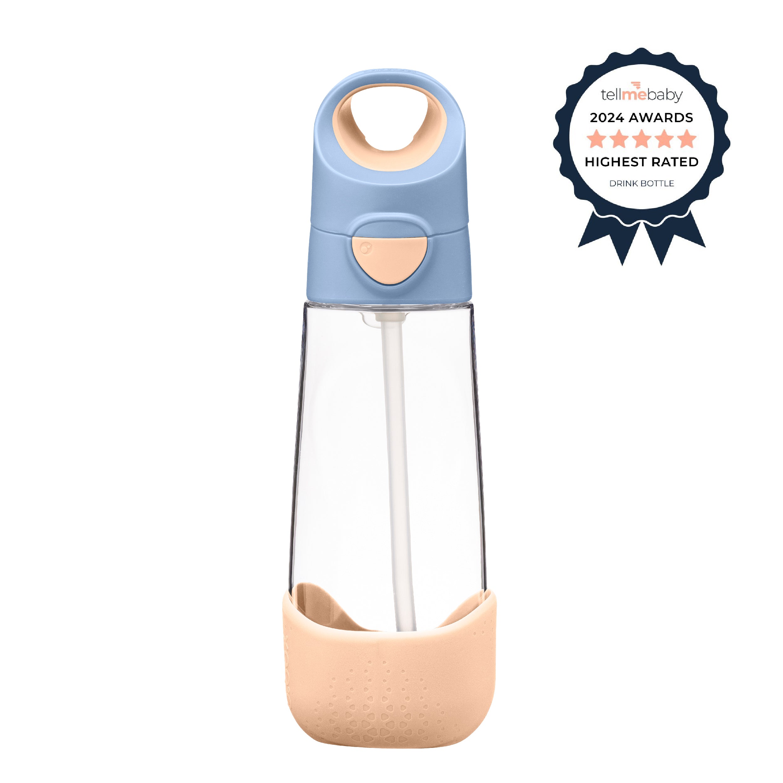600ml Tritan Drink Bottle - feeling peachy